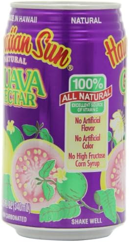 Hawaiian Sun Nectar, Guava, 11.5 Fl Oz (Pack of 24)