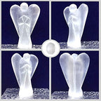 2 Inch Selenite Guardian Angel Figurine Hand-Carved Natural Stone, Excellent for Clearing Out Negative Energy and Recharging Your Other Crystals