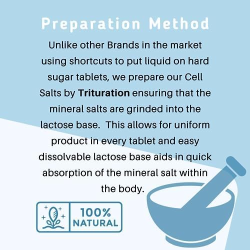 Homeopathic Tissue/Cell Salts Bundle 6X, Dr. Schuessler Cell Salts Full Size Product 900 Tablets Each x 12.