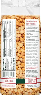 Camellia Brand Dried Yellow Split Peas – Premium Non-GMO Split Peas for Indian Dal, Hearty Split Pea Soups, Stews, Curries, and Purees – Gluten-Free, High Protein, Vegan & Vegetarian Friendly, 1 Pound (Pack of 6)