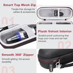 LTGEM EVA Hard Case for Panasonic Nose Hair Trimmer and Ear Hair Trimmer ER-GN30-K/ER-GN-30-H/ER-GN70-H / ER430K, Men's Wet/Dry Trimmer Cleaning System (Case Only)