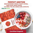 Goji Berries –Superfoods Organic Goji Berries.Extra Large Dried Berries– Vitamin A, Antioxidants, Fiber – Wolfberry - Large Berry Form, 100% Natural Sun-Dried Whole Fruit, Non-GMO & Vegan(8.68oz,box)