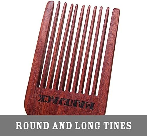 Beard Pick for Men- Wooden Comb Afro Hair Lift Combs