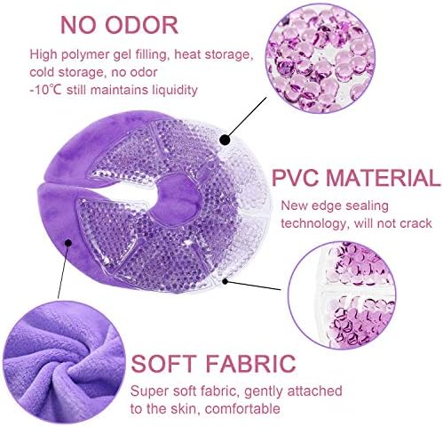 Breast Therapy Pads, Hot Cold Breastfeeding Gel Pads, Breastfeeding Essentials and Postpartum Recovery, Nursing Breast Pads Pain Relief for Mastitis