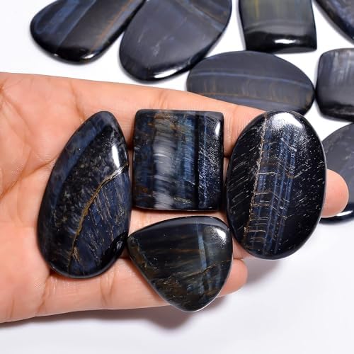 Natural Loose Gemstone 5 Piece Cabochons Lot Jewelry Making Loose Gemstone, Stone Shape Oval & Pear, Stone Size 20-35 mm
