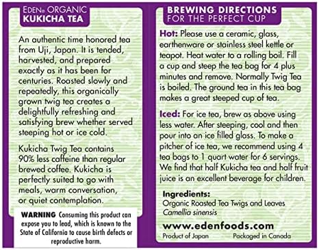 Eden Organic Kukicha Twig Tea, 1.12 oz