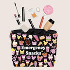 JXGZSO Emergency Food Storage Bag - Reusable Zipper Pouch, Food Safe, Snack Lover Gift (Emergency Snacks 2 Black)