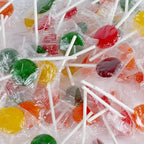 Dooboe Easter Lollipops Individually Wrapped - 10 Pounds - Approx. 400 Lollis - Bulk Flat Classic Suckers - Bulk Parade Candy - Assorted Fruit Flavors - Candy Suckers for Classroom, Office - Big Bulk Candies (Rainbow)