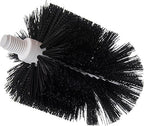 Carlisle Flo-Pac Floor Drain Brush Head (only), 6-3/4"L x 6" Dia, Threaded Handle Hole, Polypropylene bristles, Black, BPA-Free, 4014800