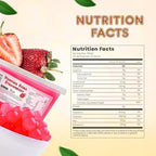 Fanale Strawberry Popping Boba Pearls, Vegan, Non GMO, Gluten Free, Fat Free, Perfect for Bubble Tea, Smoothies, Ice Cream, Desserts, and Beverages.