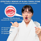 Upgraded Electronic Tonsil Stone Remover，6 in 1 Tonsil Stone Removal Kit，Tonsil Stone Vacuum with Built-in Blue Light，Easy to Use, Fight Bad Breath, Instant Suction