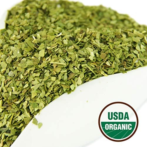 Yerba Mate Tea 1LB (16Oz) HI-CAFFEINE 100% CERTIFIED Organic SUPER-GREEN Yerba Mate | NO Dust | FRESH - NEVER Aged (Ilex Paraguariensis) | Brazilian Rain Forest Grown from U.S. Wellness Naturals