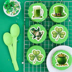 50 PCS Edible St. Patrick's Day Cake Toppers Wafer Paper Leprechaun Beer Shamrock Pot of Gold Cupcake Toppers Edible St. Patrick's Day Decorations for Irish Holiday Party Decor Supplies