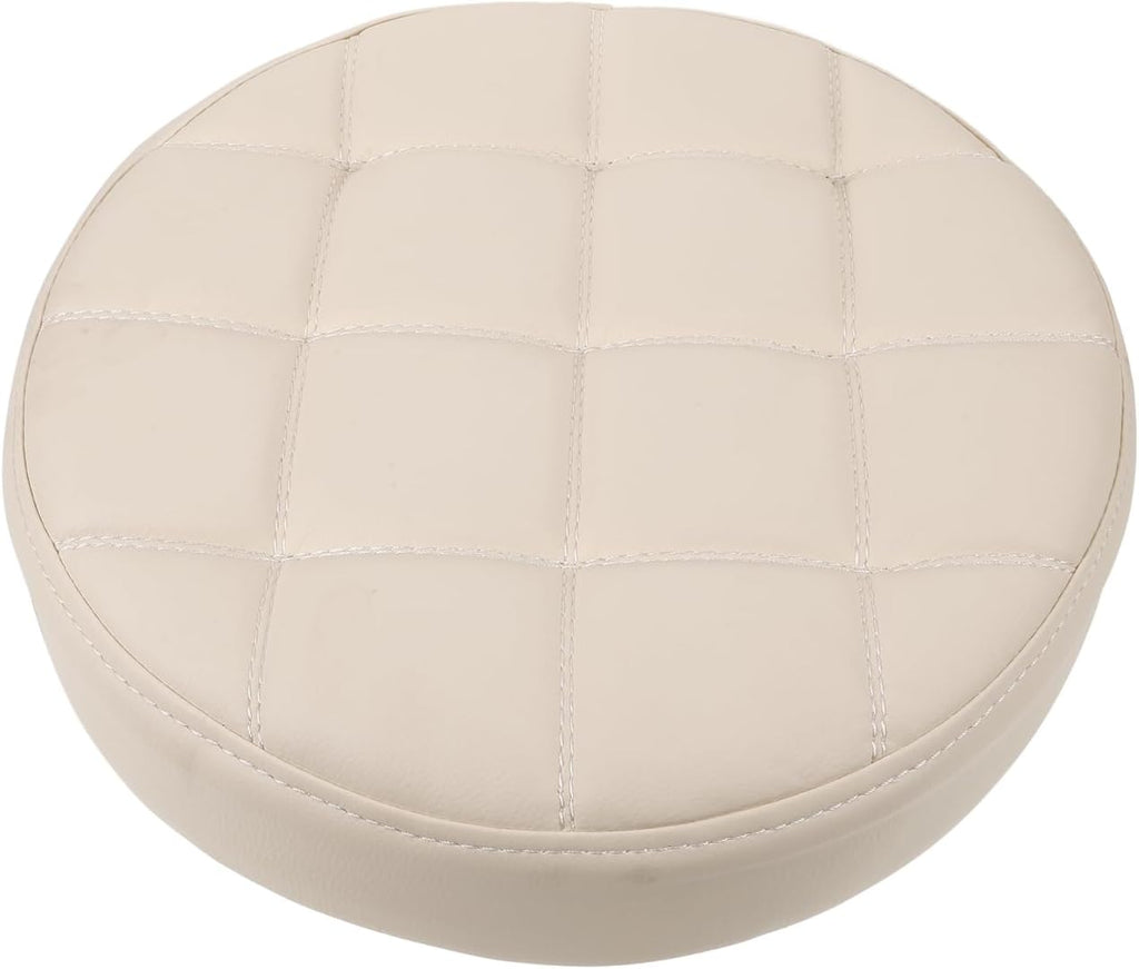PRETYZOOM Round Stool Modern Bar Stool Cushion Dia.12.6 Replacement Seat Accessory Chair Seating Part for Wholesale Supplies, Kitchen, Dining Cushions, PU, White