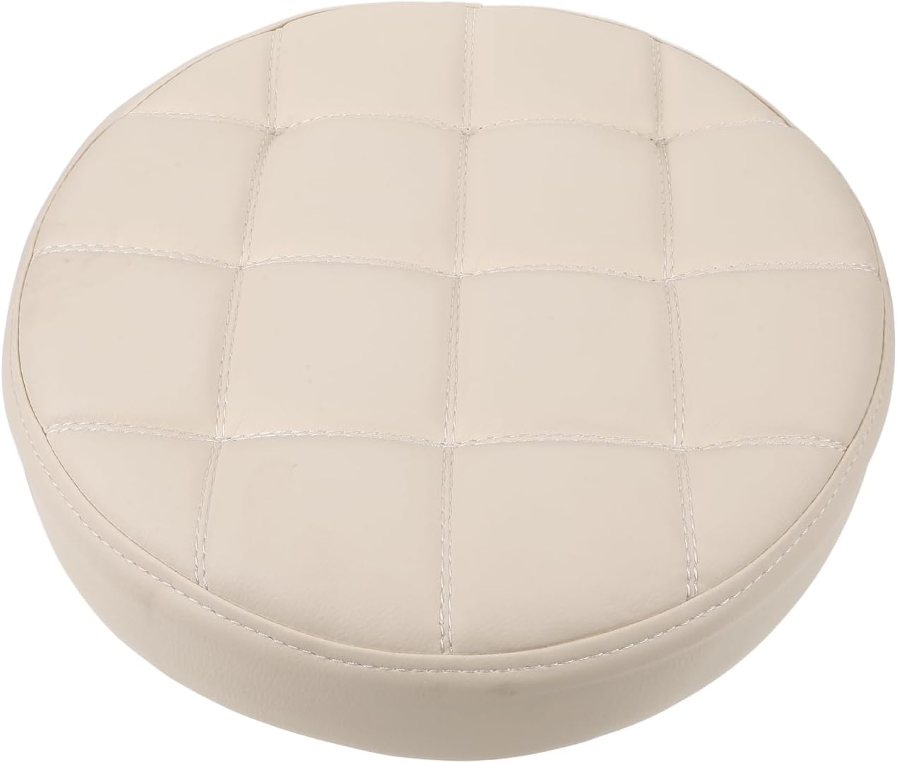 PRETYZOOM Round Stool Modern Bar Stool Cushion Dia.12.6 Replacement Seat Accessory Chair Seating Part for Wholesale Supplies, Kitchen, Dining Cushions, PU, White