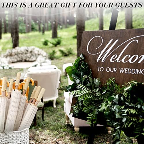 Sadnyy Paper Umbrellas Paper Decorative Chinese Japanese Parasol Umbrella DIY Oiled Painting Umbrellas Crafts for Wedding Bridal Party Decor