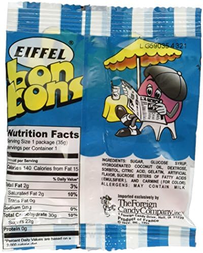 Eiffel Bon Bons 1.25 Ounce 12 Count (Strawberry)