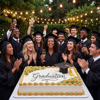 Sureio Graduation Cap Cake Topper with Diploma Decorations Kit Class of 2026 Congrats Grad Cake Decor for Congratulations Graduation Party Decorations Supplies(Black)
