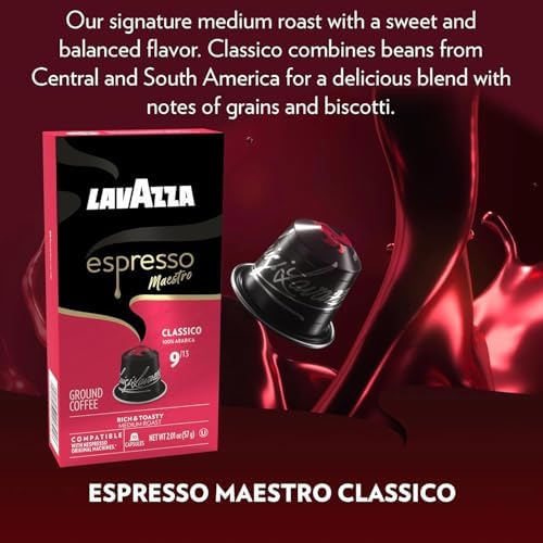 Lavazza Espresso Capsules Compatible with Nespresso Original Machines Variety Pack, 10 Count (Pack of 6)