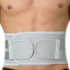 NeoTech Care Back Belt Support for Men or Women - Breathable & Adjustable Lower Back Brace - Double Pull Compression Straps (Gray, Size XXL)
