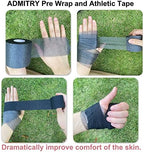 Athletic Tape,5 Pack Black Sports Tape,Strong Stick No Sticky Residue for Hockey Climbing Sports Medical Splints