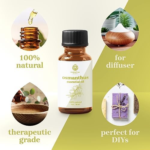 Osmanthus Oil by Essential Delights| Premium Grade Essential Oil | for Aromatherapy, Soaps, Lotions, & Candles | Vegan & Cruelty Free (1 Fl. Oz.)