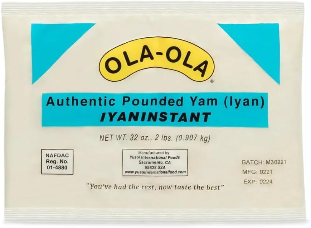 Ola Ola Authentic Pounded Yam (Iyan), 2lbs