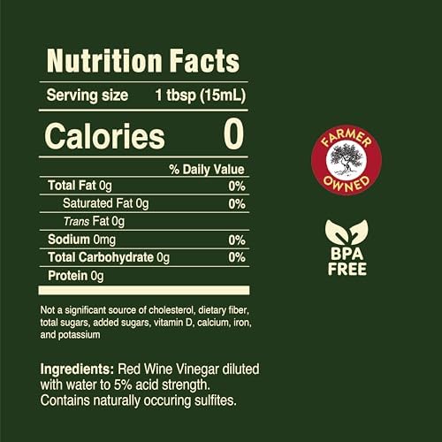 Pompeian Gourmet Red Wine Vinegar, Naturally Gluten-Free, 30 Fl Oz