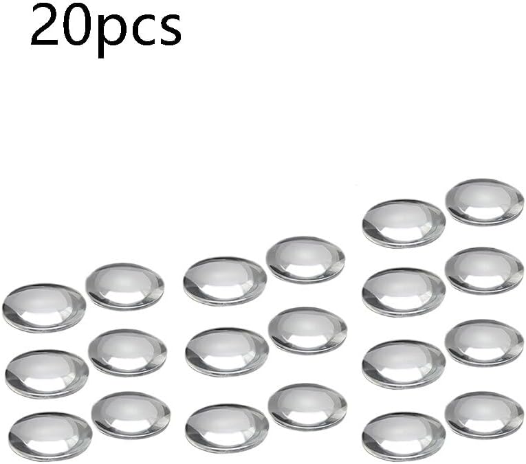 20pcs 25mm BiConvex Lens Set - High Magnification Optical Glass Lenses for VR Enhancement,Scientific Applications
