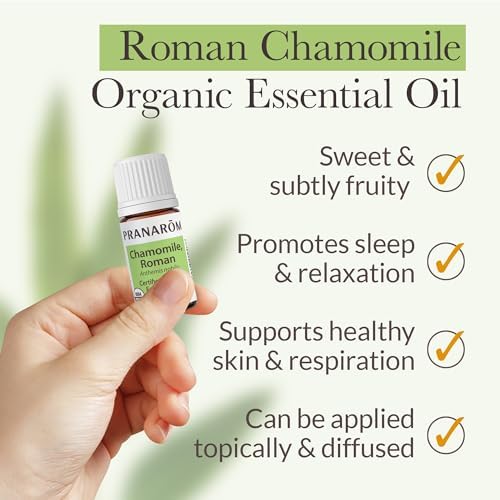 Pranarom - Chamomile, Roman Essential Oil 2ml - Ideal for Wellness Enthusiasts - Diffusing for Relaxation Therapy - Certified Organic Purity - 100% Pure, Certified Organic Anthemis Nobilis