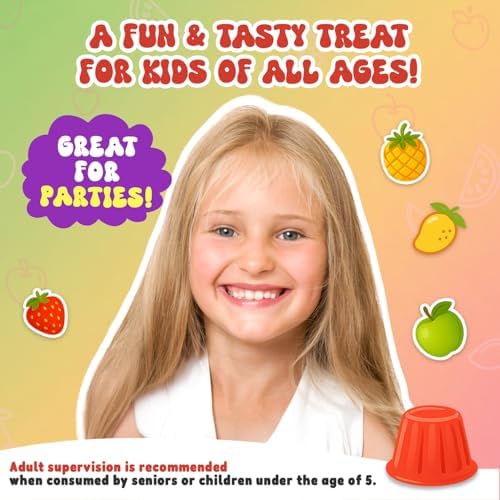 Pocas Josh Bosh Juicy Chew Challenge Fruit Shape Jellies 3-Pack, 7 Fruit-Flavored Shapes for the “Hit or Miss Challenge” Per 9.87 Oz Bag