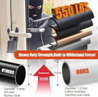 Door Security Bar for Home & Travel - 21-52" Adjustable Heavy Duty Anti-Burglar Door Stopper Stick,Anti-Slip Base for Front, Patio, Sliding Window,Hotel,Apartment - Women,Travelers Essentials