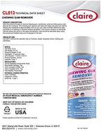 Claire CL813-12pk Chewing Gum Remover; 6.5 Oz. Net Wt.,12 Count