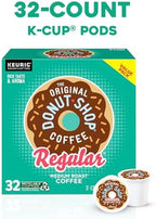 The Original Donut Shop Regular, Single-Serve Keurig K-Cup Pods, Medium Roast Coffee Pods, 32 Count