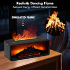 LINGSFIRE Fireplace Diffuser, 7 Colors Flame Humidifier Fireplace Humidifier with Timer Aromatherapy Air Diffuser for Bedroom, Office, Yoga Studio