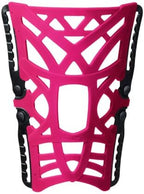 DonJoy Reaction Web Knee Support Brace with Compression Undersleeve, Absorbs Shock to Relive Pain - Pink, X-Small/Small