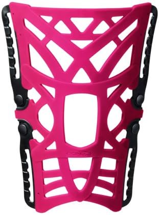 DonJoy Reaction Web Knee Support Brace with Compression Undersleeve, Absorbs Shock to Relive Pain - Pink, X-Small/Small