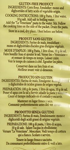 Le Veneziane - Italian Fusilli (Eliche) Pasta [Gluten-Free], (4)- 8.8 oz. Pkgs