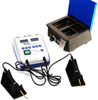 BoNew-Oral Double Pen Electric Waxer Carving Knife +Analog 3 WELL Wax Heater