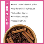 Jalpur Millers Spice Combo Pack - Cinnamon Quills 100g - Star Anise 100g (2 Pack)
