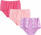 3 Pack Post Surgery Underwear, Adaptive Clothing, Tear Away Briefs, Incontinence Underpants, Reusable Stick-on Brief