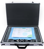 266 pcs Optical Trial Lens Set Kit Metal Rim Aluminum Case, with Adjustable Frame, with Snelle Eye Chart