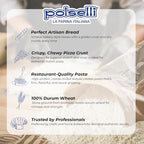 POLSELLI Italian Semola Flour, 11 lbs (5 kg), Fine Ground Semolina Rimachinata for Fresh Pasta, Bread, Durum Wheat, Product of Italy,