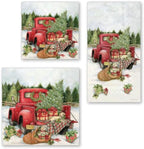 IHR Ideal Home Range Cocktail Napkins Winter Holiday 3-Ply Paper Napkins, 20-Count, 5" x 5", Christmas Delivery