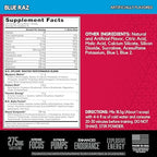 BSN N.O.-XPLODE Pre Workout Powder, Energy Supplement for Men and Women with Creatine and Beta-Alanine, Blue Raz, 16 Servings, 0.65 Pound