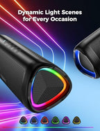 BolaButty Bluetooth Speaker Portable Wireless, IPX5 Waterproof, Up to 20H Playtime, TWS Pairing, BT5.3, for Home/Party/Outdoor/Camping/Beach Essentials, Birthday Gift (Black)