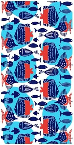 Maisonette 100% Cotton Beach Towels, Digitally Printed, Velour Woven, Ideal for Travel, Pool & Bath Towels, 350 GSM, 29.5"x59", Soft & Stylish Turkish Beach Towel for Kids, Salute Design