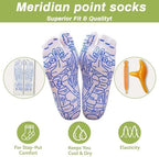 Reflexology Socks with Tools, Acupressure Massage Socks, Relieve Fatigue, Relaxation, Promote Blood Circulation (Large Size)