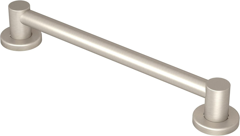 Moen YG0424BN Bathroom Safety 24-Inch Stainless Steel Modern Bathroom Grab Bar, Brushed Nickel