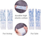 Serenity Steps Reflexology Socks Set, Acupressure Reflexology Socks with Massage Tool, Five Toe Separate Socks Foot Reflexology Socks for Women and Men, Beginner Acupoint Massage Tools (Women-Set B)